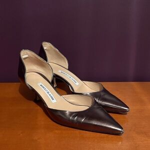 Manolo Blahnik Dark Brown Pointed Heels